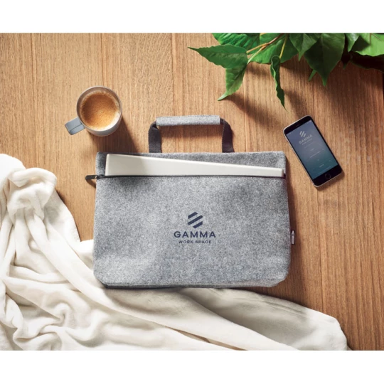 Torba na laptopa z filcu RPET - TAPLA (MO6718-07)