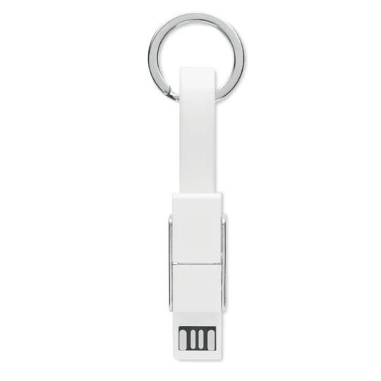 Brelok z kablem ładującym 4w1 - KEY C (MO6820-06)