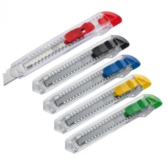 Nóż do kartonu - czarny - (GM-89002-03)
