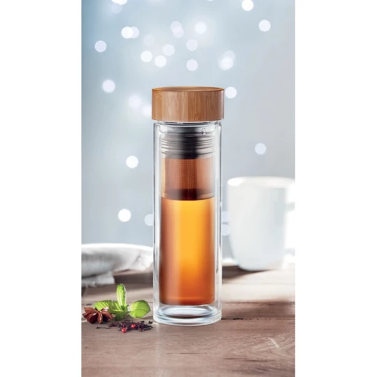 Butelka szklana 400ml - BATUMI GLASS (MO9420-22)