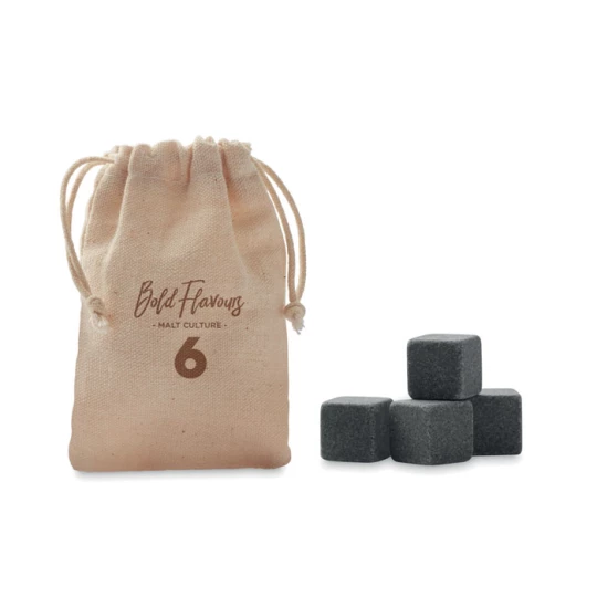 4 kamienne kostki lodu w etui - ROCKS (MO9943-13)