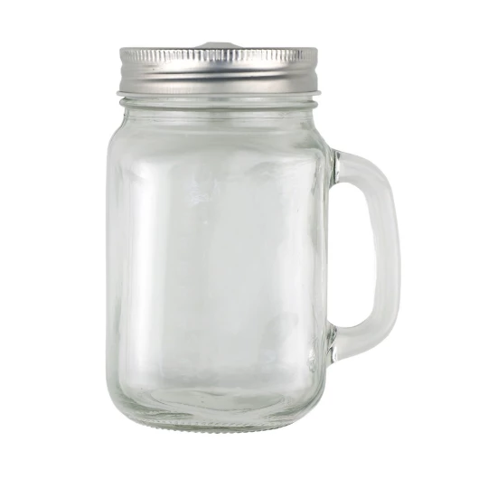 Słoik do picia 480 ml ze słomką (V8485-00)