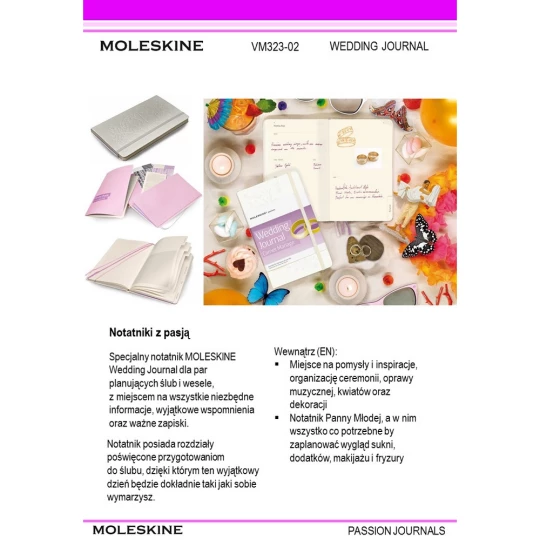 Wedding Journal - specjlany notatnik Moleskine Passion Journal (VM323-02)
