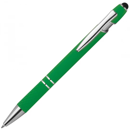 Długopis aluminiowy touch pen - zielony - (GM-13689-09)