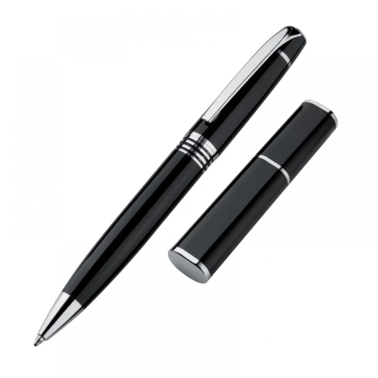 Długopis metalowy w etui - czarny - (GM-17481-03)