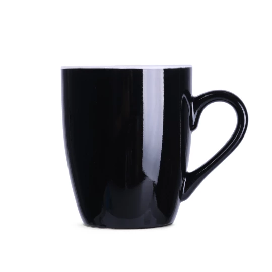 Kubek Ilona 300ml czarny/biały (M040)