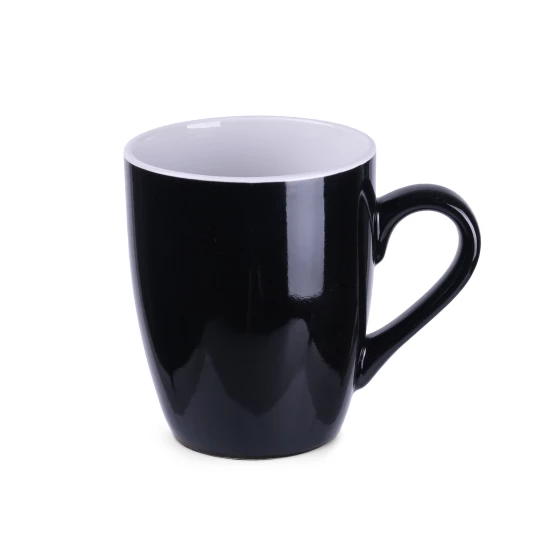 Kubek Ilona 300ml czarny/biały (M040)
