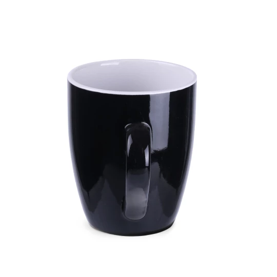 Kubek Ilona 300ml czarny/biały (M040)