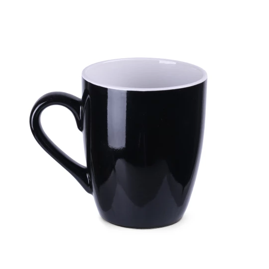 Kubek Ilona 300ml czarny/biały (M040)