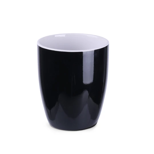 Kubek Ilona 300ml czarny/biały (M040)