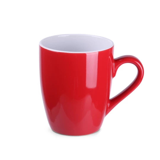 Kubek Ilona 300ml czerwony/biały (M040)