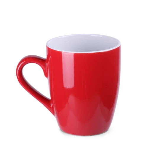 Kubek Ilona 300ml czerwony/biały (M040)
