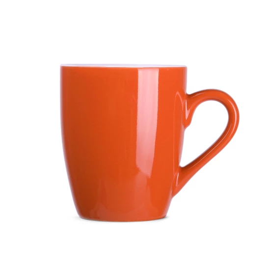 Kubek Ilona 300ml pomarańczowy/biały (M040)