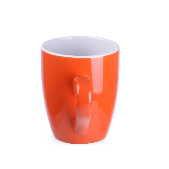 Kubek Ilona 300ml pomarańczowy/biały (M040)