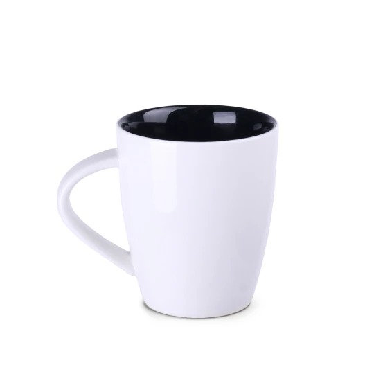Kubek Joy 250ml biały/czarny (M008)