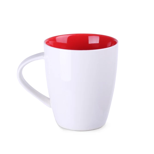 Kubek Joy 250ml biały/czerwony (M008)