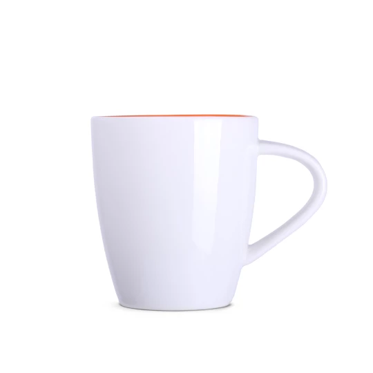 Kubek Joy 250ml biały/pomarańczowy (M008)
