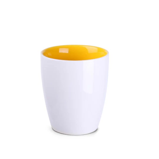 Kubek Joy 250ml biały/żółty (M008)