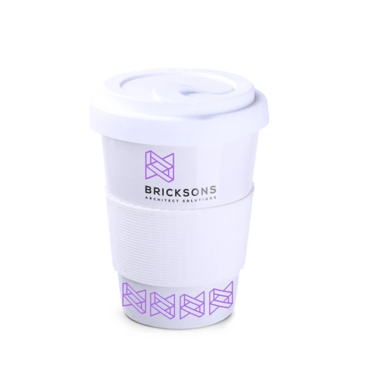 Kubek Coffee2go Lock 350ml biały/biały (M515)