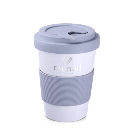 Kubek Coffee2go Lock 350ml szary/szary (M515)