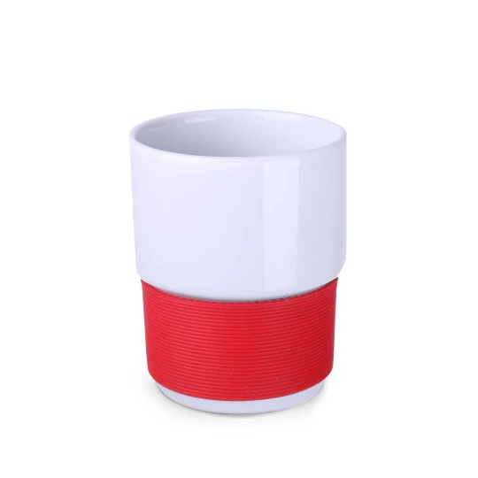 Kubek Freddo Plus 300ml czerwony/biały (M147)
