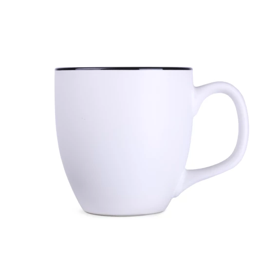 Kubek Americano Pure 450ml biały/czarny (M457)