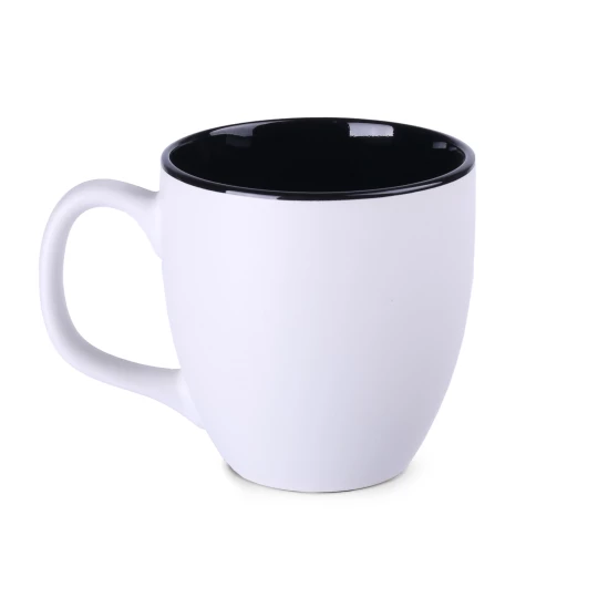 Kubek Americano Pure 450ml biały/czarny (M457)
