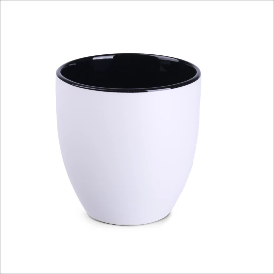 Kubek Americano Pure 450ml biały/czarny (M457)