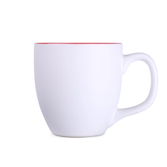 Kubek Americano Pure 450ml biały/czerwony (M457)