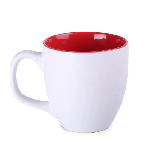 Kubek Americano Pure 450ml biały/czerwony (M457)
