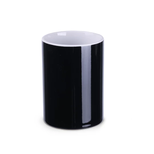 Kubek Anna 280ml czarny/biały (M049)