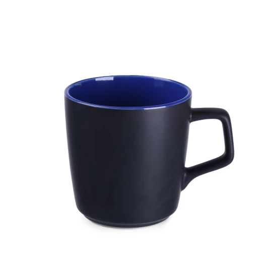 Kubek Barrel Supreme 250ml czarny/refex blue (M465)