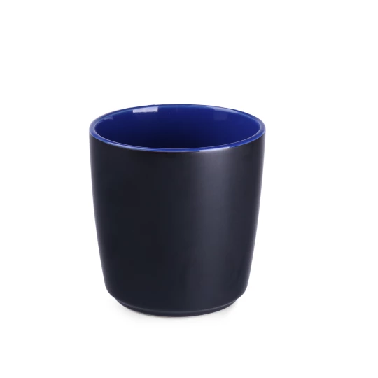 Kubek Barrel Supreme 250ml czarny/refex blue (M465)