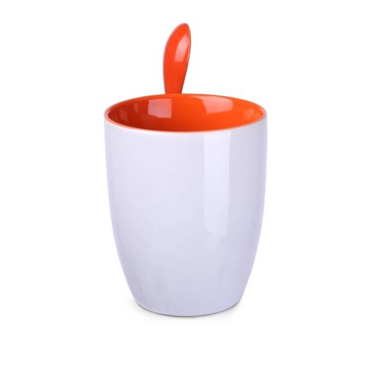 Kubek Easy II 300ml biały/pomarańczowy (M451)