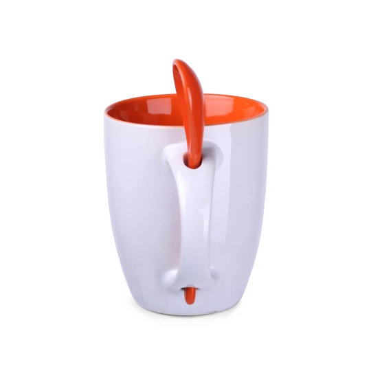 Kubek Easy II 300ml biały/pomarańczowy (M451)