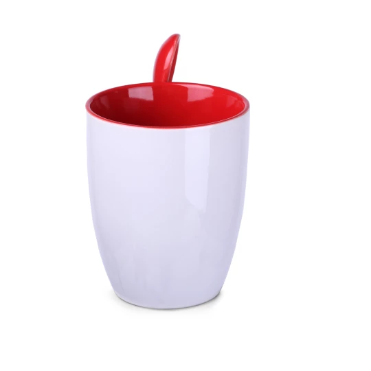 Kubek Easy 300ml biały/czerwony (M451)