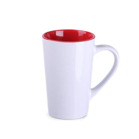 Kubek Fresh 300ml biały/czerwony (M103)