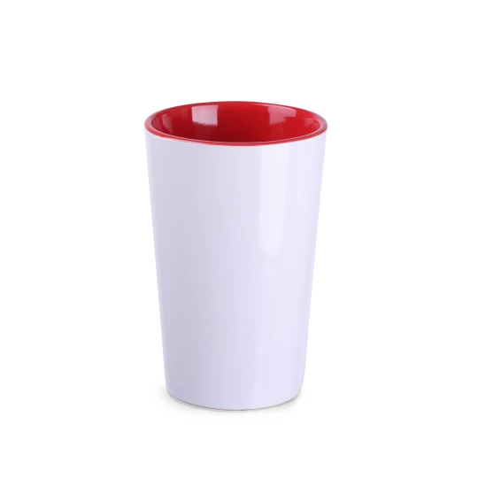Kubek Fresh 300ml biały/czerwony (M103)