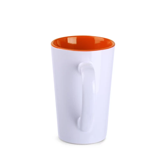Kubek Fresh 300ml biały/pomarańczowy (M103)