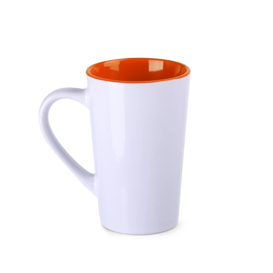 Kubek Fresh 300ml biały/pomarańczowy (M103)