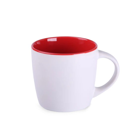 Kubek Handy Pure 300ml biały/czerwony (M132)