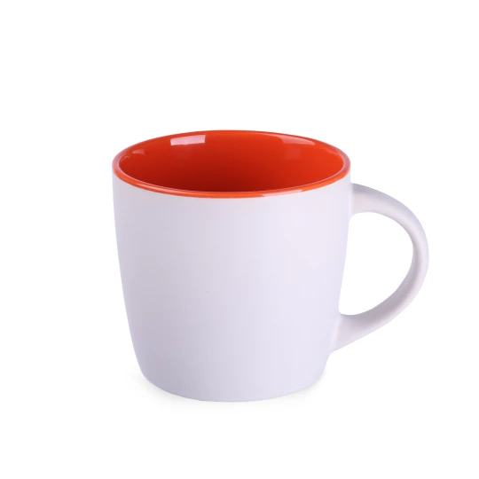 Kubek Handy Pure 300ml biały/pomarańczowy (M132)