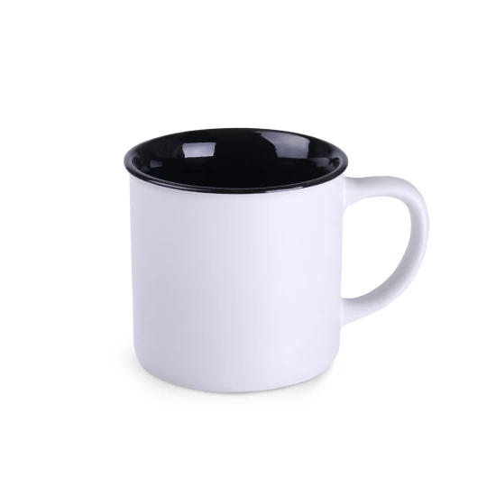 Kubek Loft Pure 310ml biały/czarny (M460)