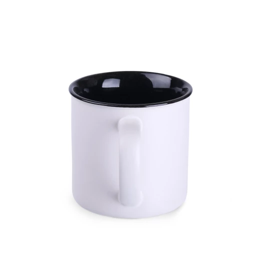 Kubek Loft Pure 310ml biały/czarny (M460)