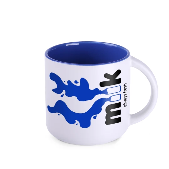 Kubek Modern Pure 350ml biały/refex blue (M098)