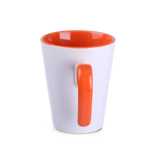 Kubek Open 270ml biały/pomarańczowy (M100)