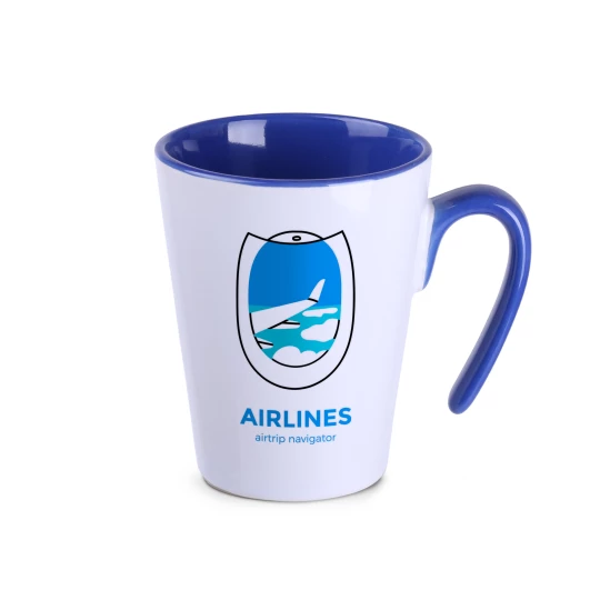 Kubek Open 270ml biały/refex blue (M100)