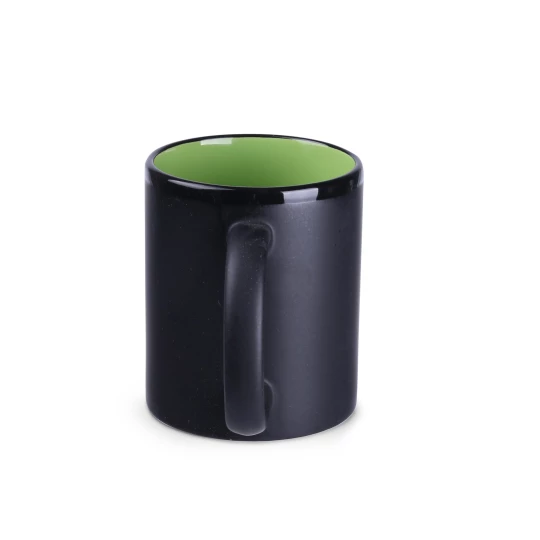 Kubek Tomek Supreme 300ml czarny/jasnozielony (M102)