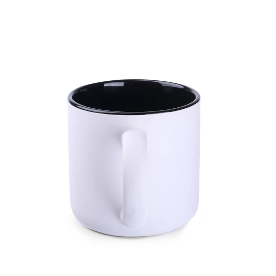 Kubek Diego Pure 350ml biały/czarny (M501)