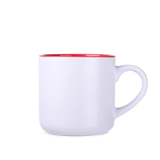 Kubek Diego Pure 350ml biały/czerwony (M501)